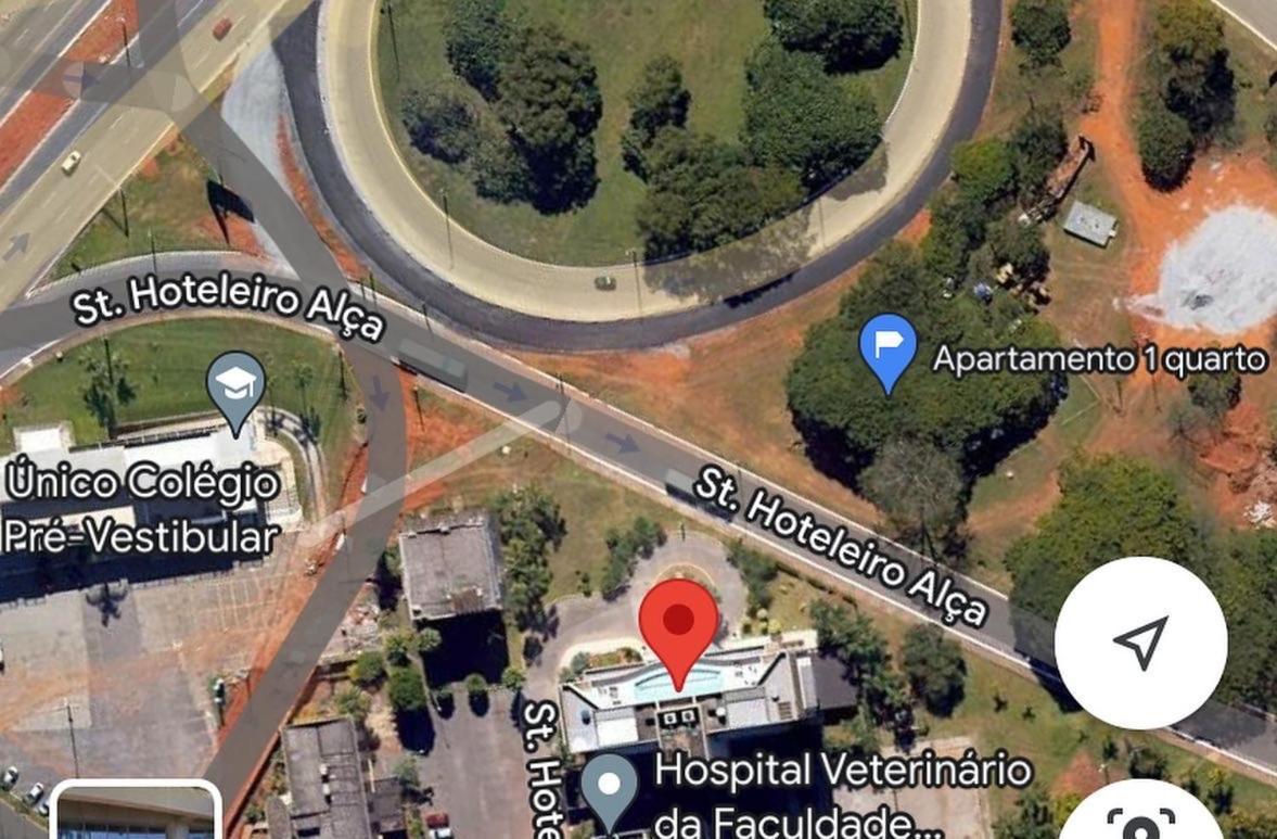 Flat em Hotel Padrão com valor Acessível Taguatinga Exterior foto