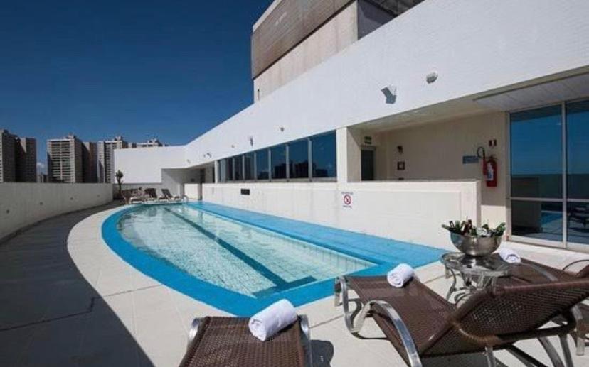 Flat em Hotel Padrão com valor Acessível Taguatinga Exterior foto